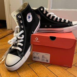 New Black All Star Converse  - Women 12, Men 10